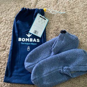 Womens Blue Bomba Gripper Slippers - Size Medium - New With Tags